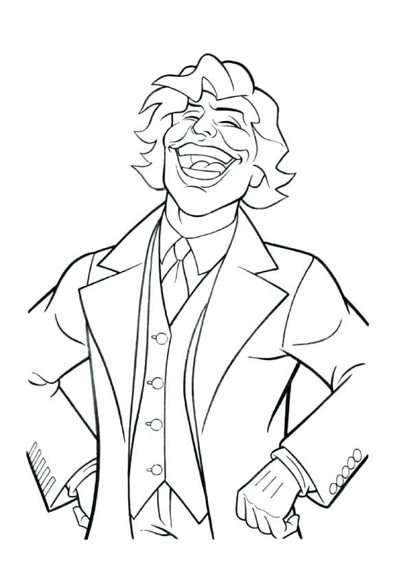 600x834 Joker Pictures To Color Scary Clown Coloring Pages For Kids