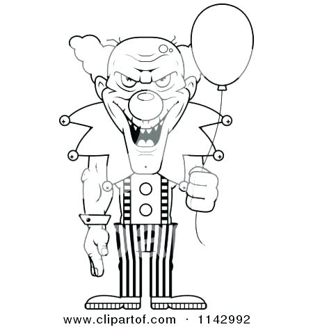 450x470 Scary Clown Coloring Pages Fun For Scary Clown Coloring Pages