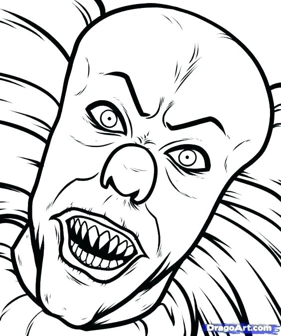 564x674 Clown Coloring Pages