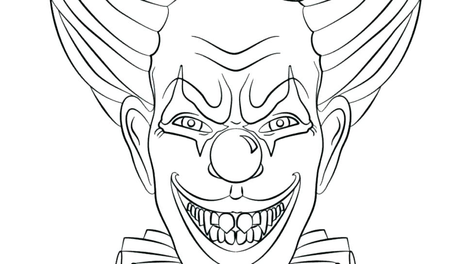 960x544 Coloring Pages Of Scary Clowns