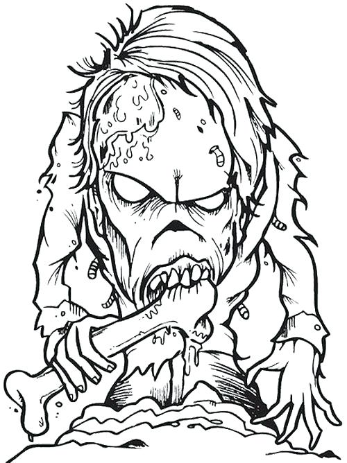 500x668 Scary Coloring Pages Scary Coloring Pages For Adults Best Adult