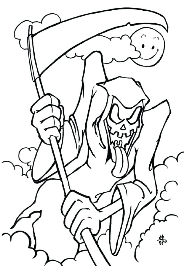 621x900 Adult Halloween Coloring Pages Scary Coloring Pages Free Coloring