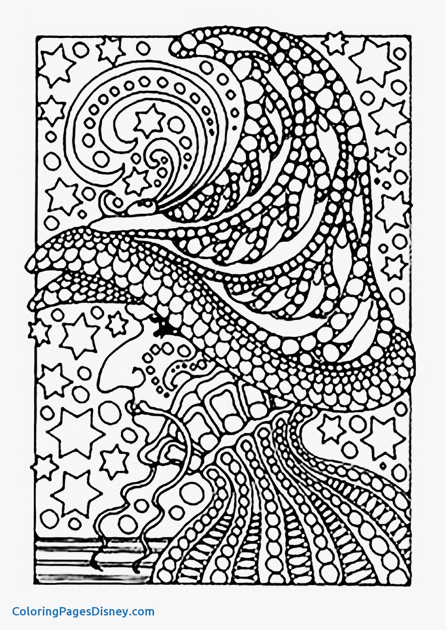 1500x2117 Coloring Pages Adults Inspirational A Scary Witch Color All These