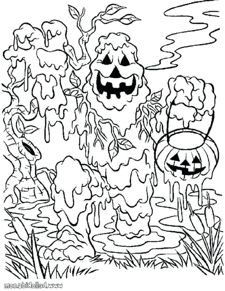 738x954 Spooky Coloring Pages Scary Coloring Pages Kids Spooky Halloween