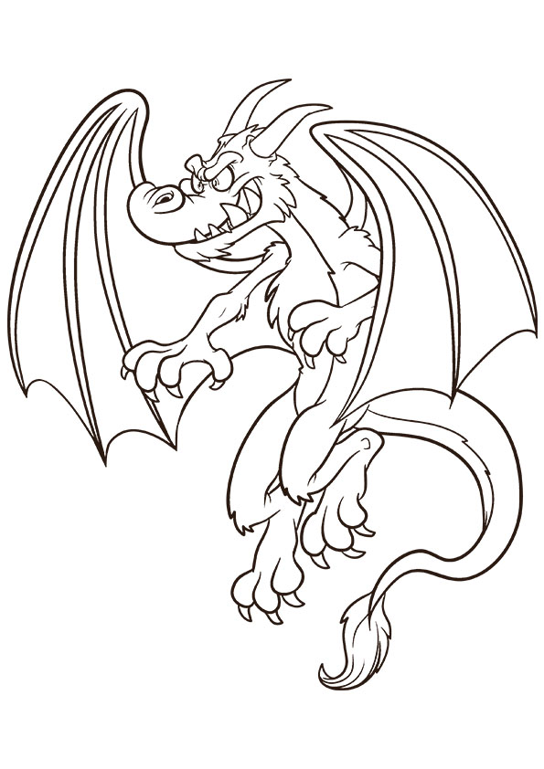 595x842 Free Printable Dragon Coloring Pages For Kids