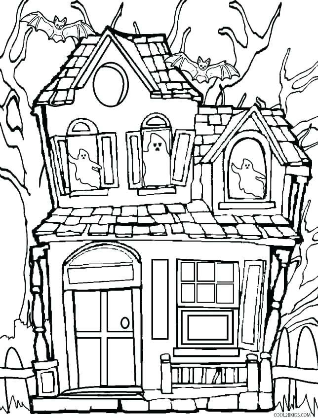644x850 Spooky Coloring Pages Epic Printable House Ring Pages Crayola