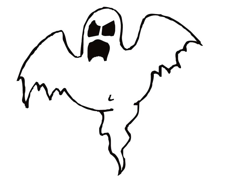 810x630 Scary Ghost Coloring Pages Coloring Page Zone