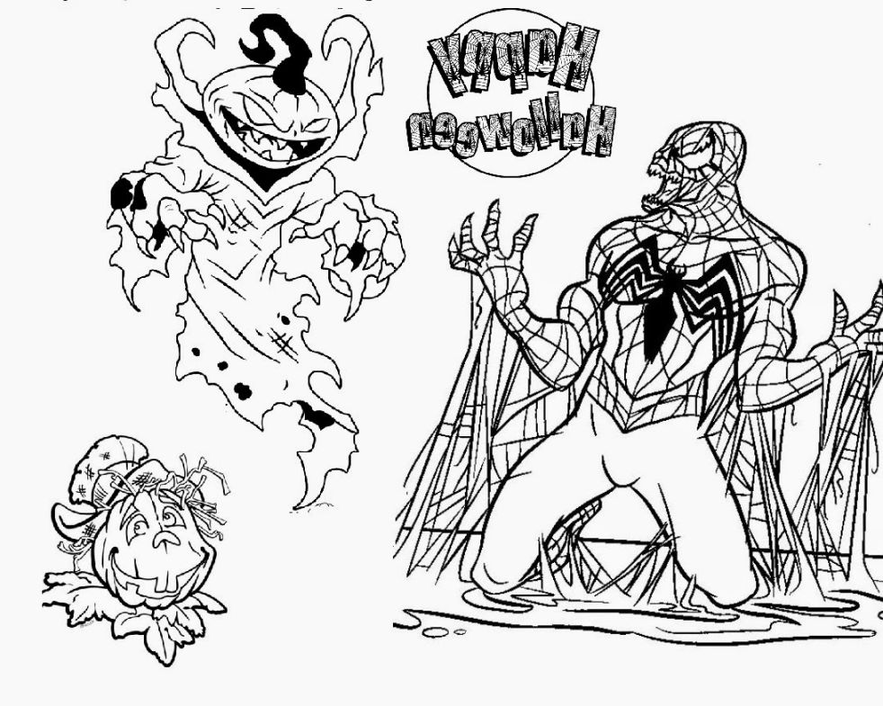 982x785 Scary Halloween Coloring Pictures Coloring Pages Kids