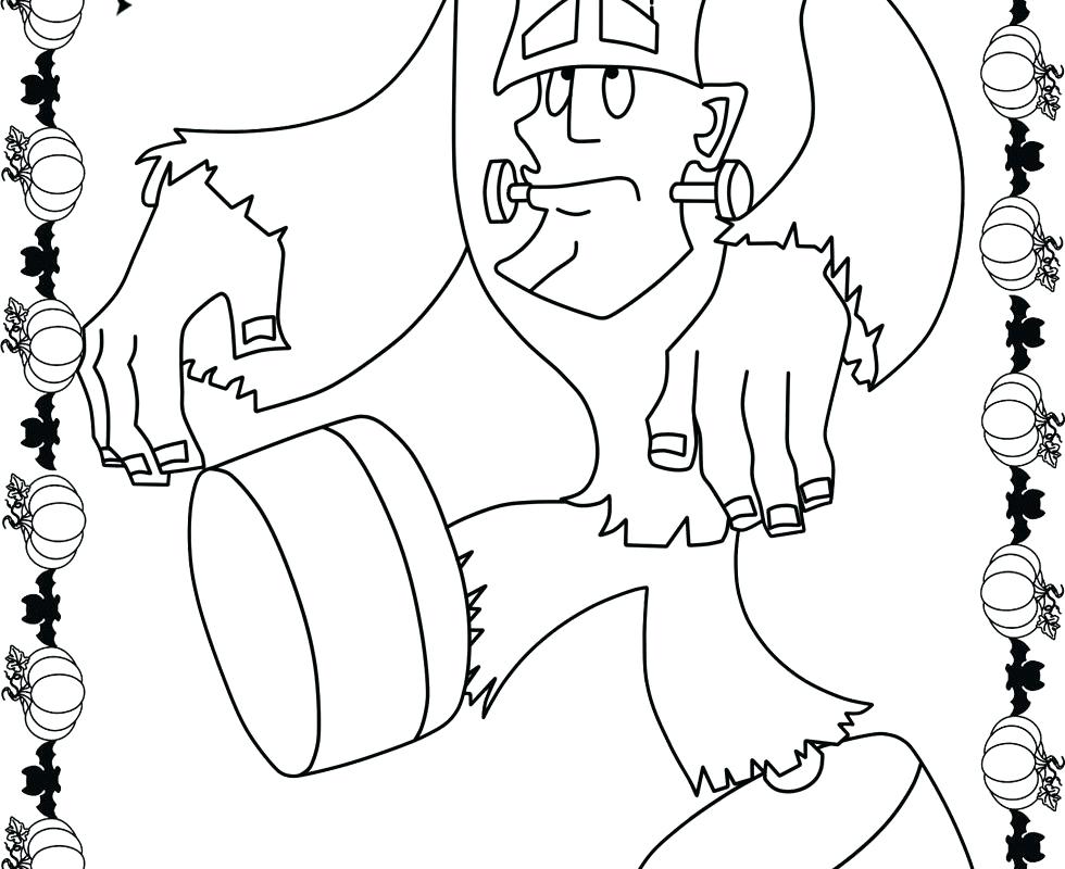 980x800 Scary Clown Halloween Coloring Pages Free Halloween Printable