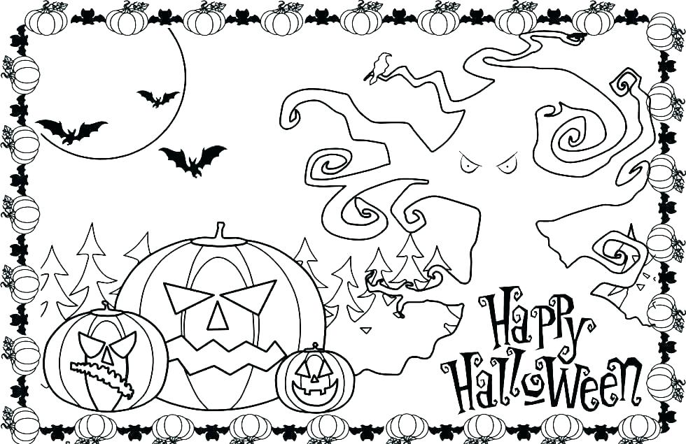 980x635 Scary Halloween Coloring Pages Printables Free Coloring Pages