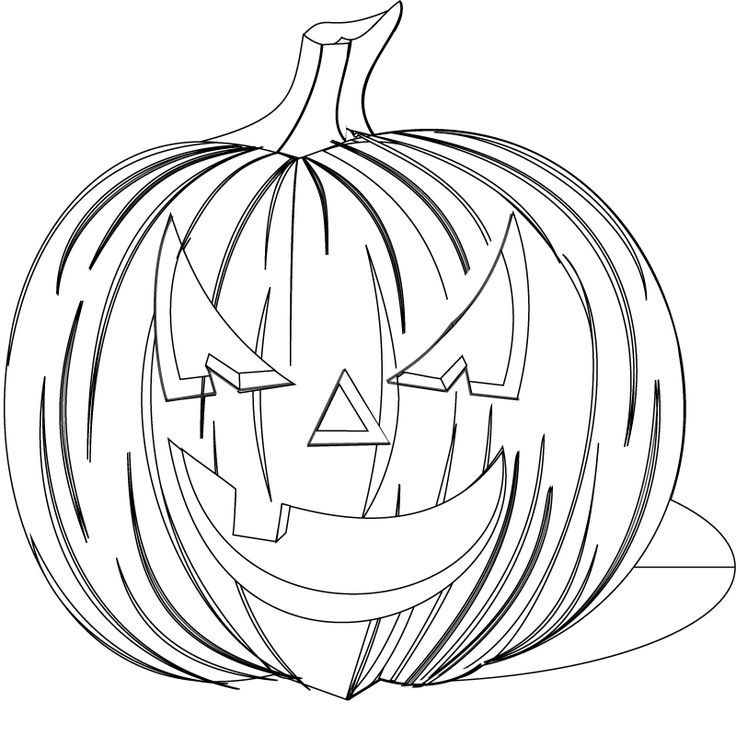 736x736 Scary Halloween Printable Coloring Pages