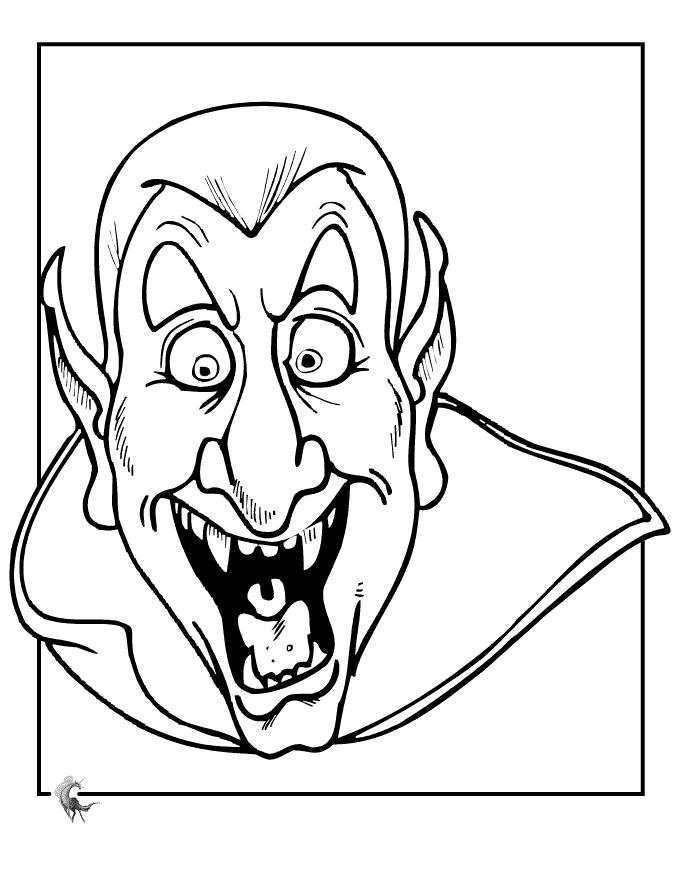 680x880 Scary Halloween Printable Coloring Pages
