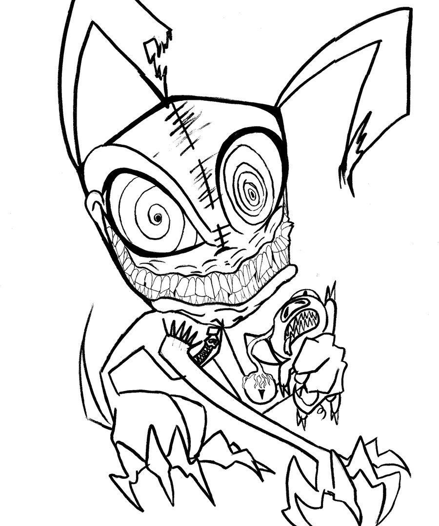900x1080 Scary Halloween Printable Coloring Pages Creepy