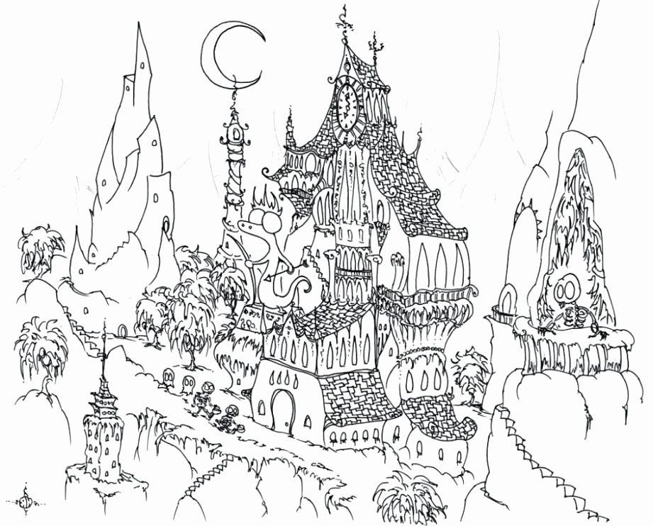 921x742 Scary Halloween Printable Coloring Pages Stock Spooky Halloween