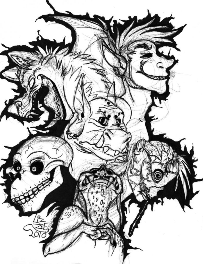 788x1024 Scary Monster Coloring Pages