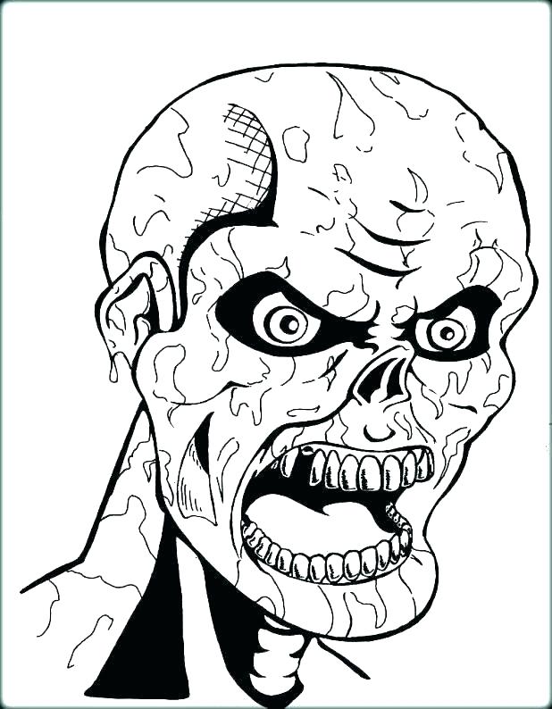 618x794 Scary Monster Coloring Pages