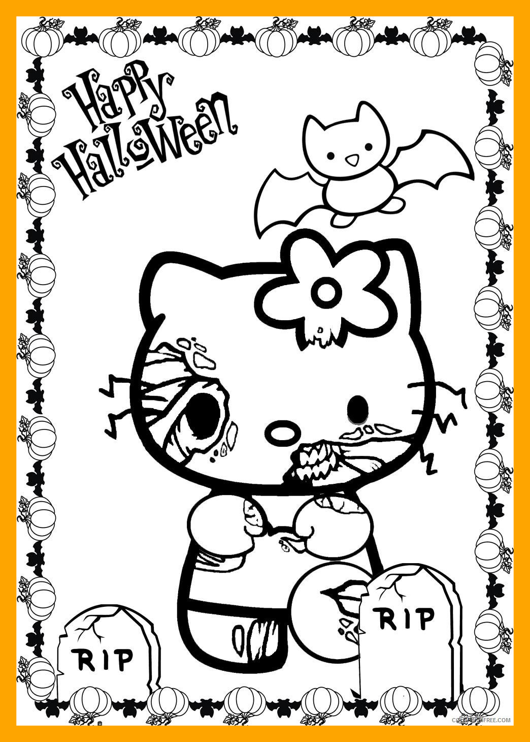 1044x1460 The Best Scary Monster Coloring Pages For Cat Style