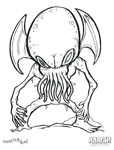 379x500 Creepy Coloring Pages