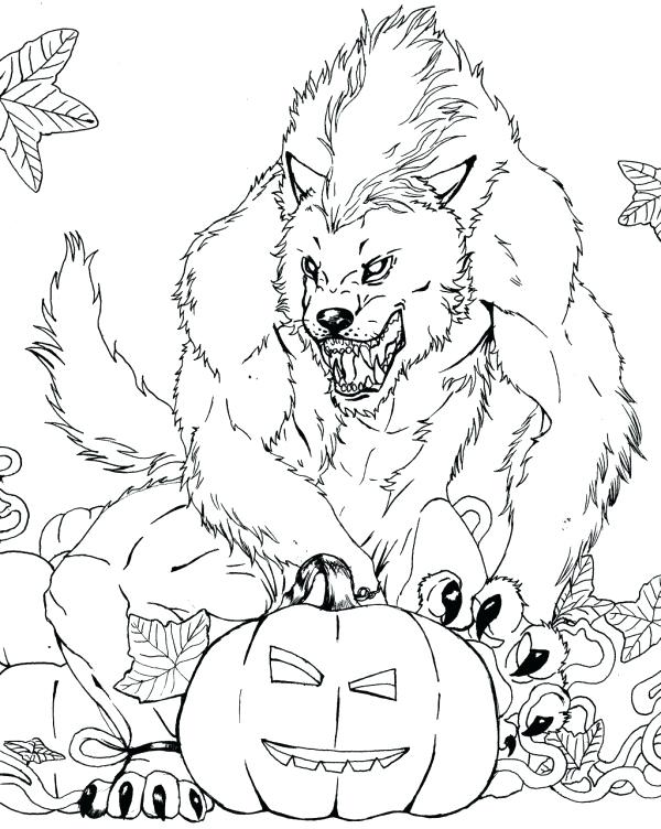 600x752 Creepy Coloring Pages
