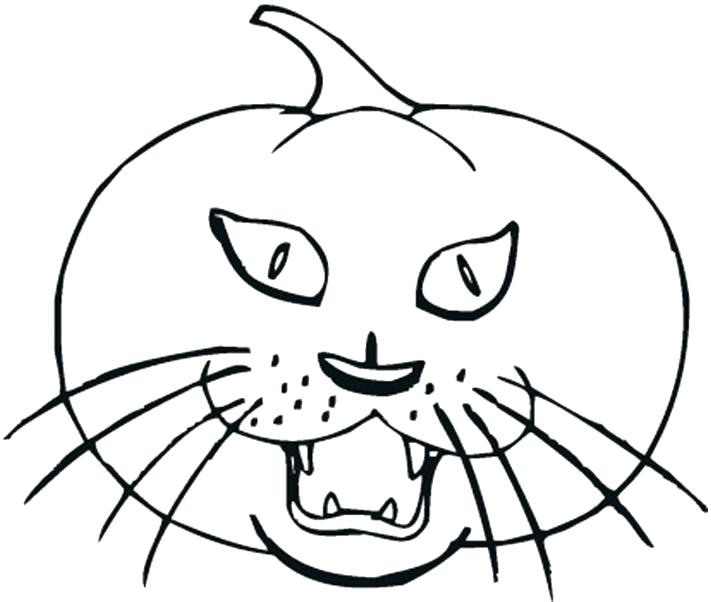 711x602 Scary Pumpkin Coloring Pages Scary Pumpkin Free Printable Coloring
