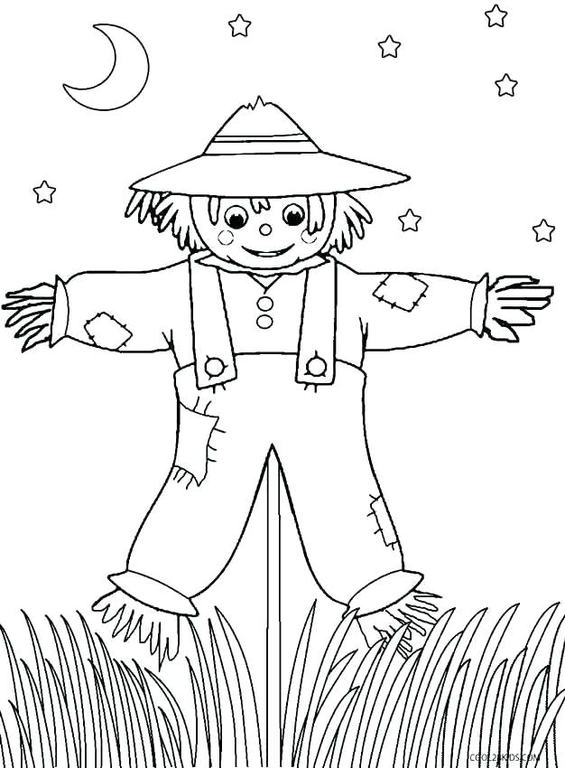 626x850 Free Printable Scarecrow Coloring Pages Scarecrow Coloring Pages
