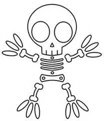 208x241 Skeleton Head Coloring Pages