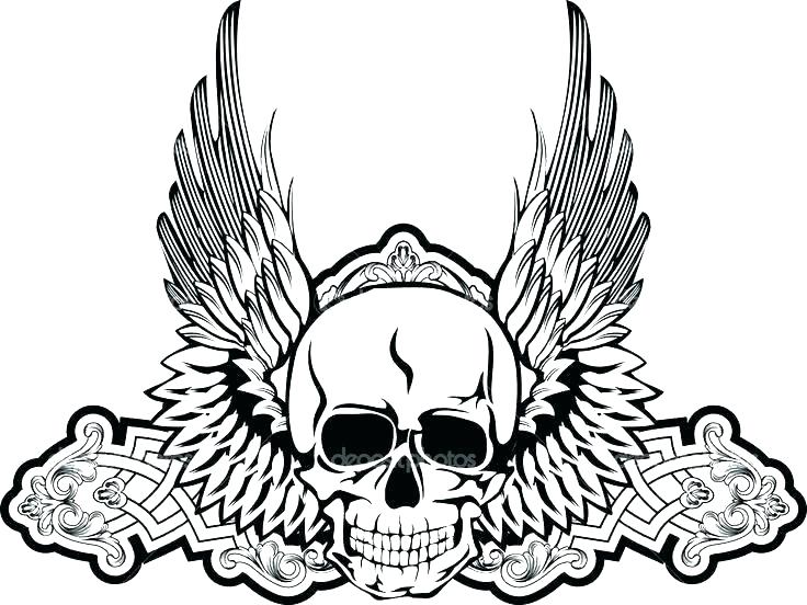 736x552 Scary Coloring Pages Scary Coloring Pages With Skull Coloring