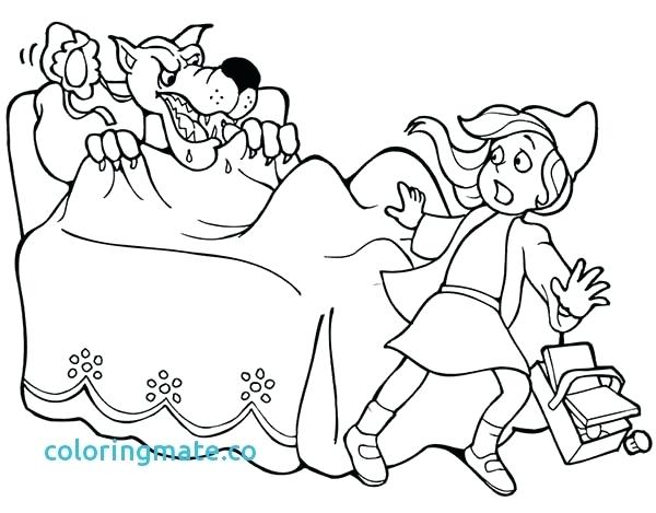 600x469 Little Red Riding Hood Coloring Pages Little Red Riding Hood
