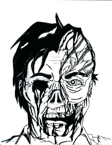386x500 Scary Zombie Colouring Pages Coloring Horror Pics Photos S