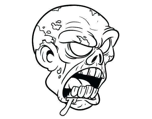 Scary Zombie Coloring Pages at GetDrawings | Free download