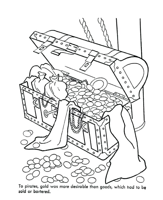 670x820 Treasure Chest Coloring Page Go Back Print This Empty Treasure