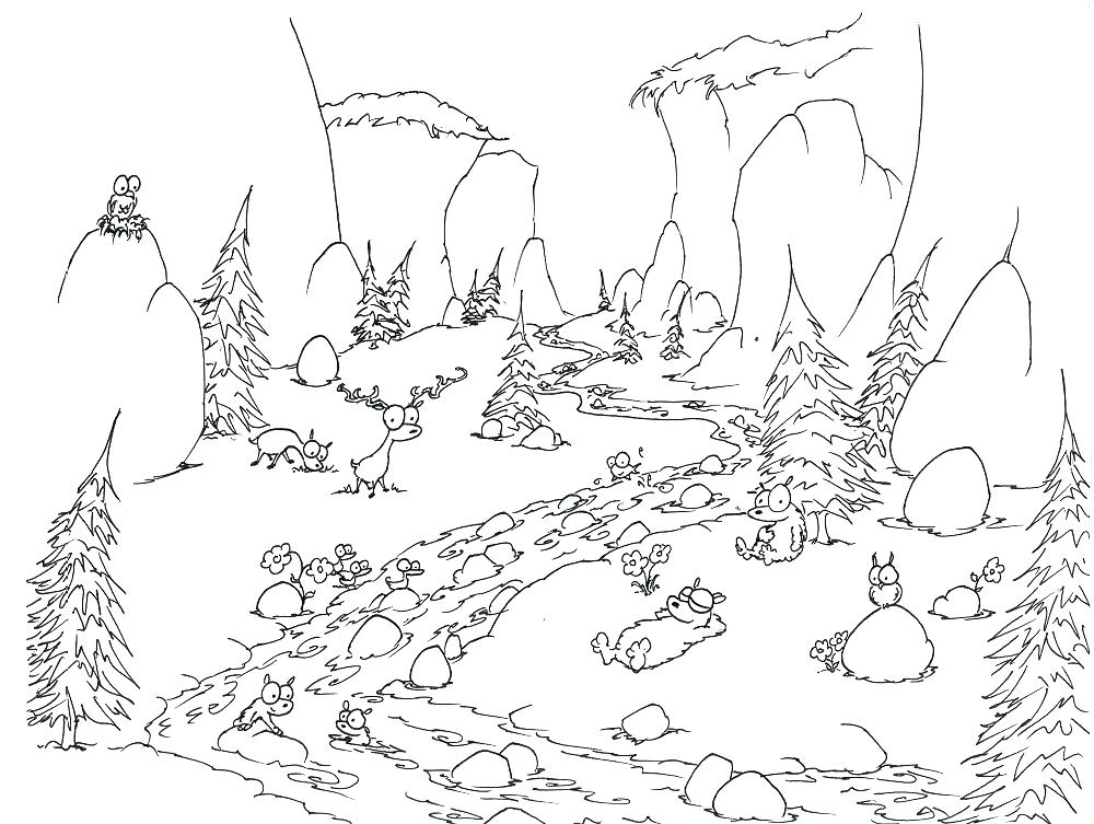 1000x753 Geographic Coloring Pages Trend Coloring Pages Forest Fee