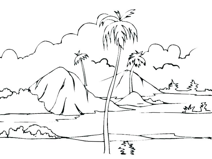 736x552 Scenery Coloring Pages S Jungle Scenery Coloring Pages