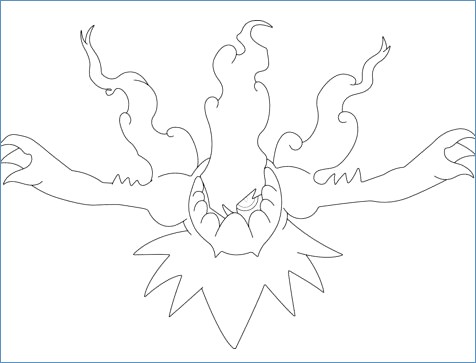 476x363 Cresselia Pokemon Coloring Page