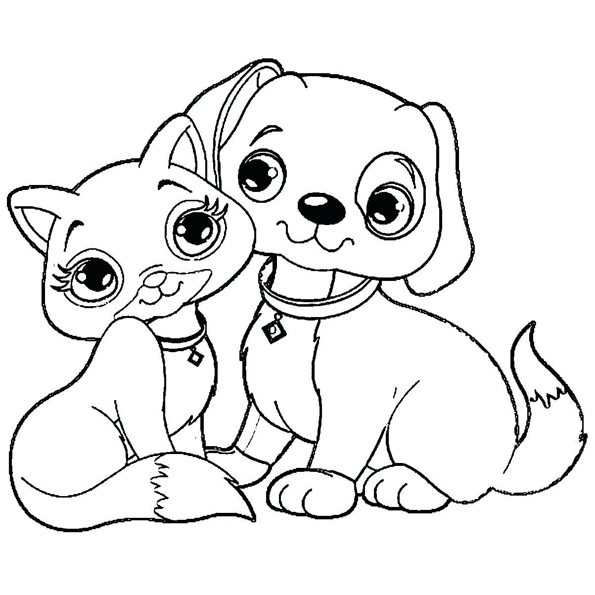 1203x1203 Coloring Page Dog And Cat Coloring Pages Beautiful Miniature