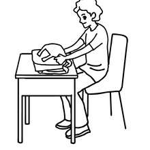 220x220 Classroom Scenes Coloring Pages