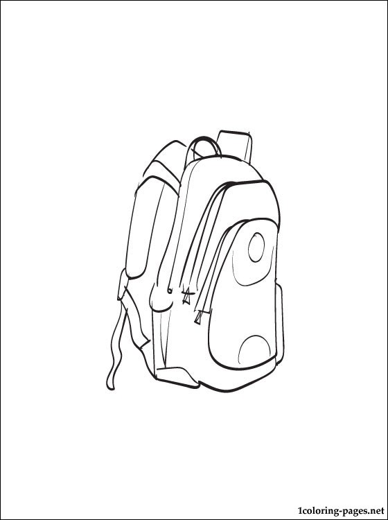 560x750 School Bag Coloring Page To Print Out Coloring Pages