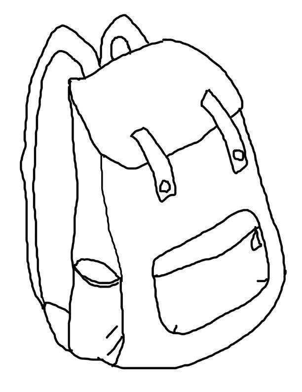 612x792 Backpack Coloring Pages