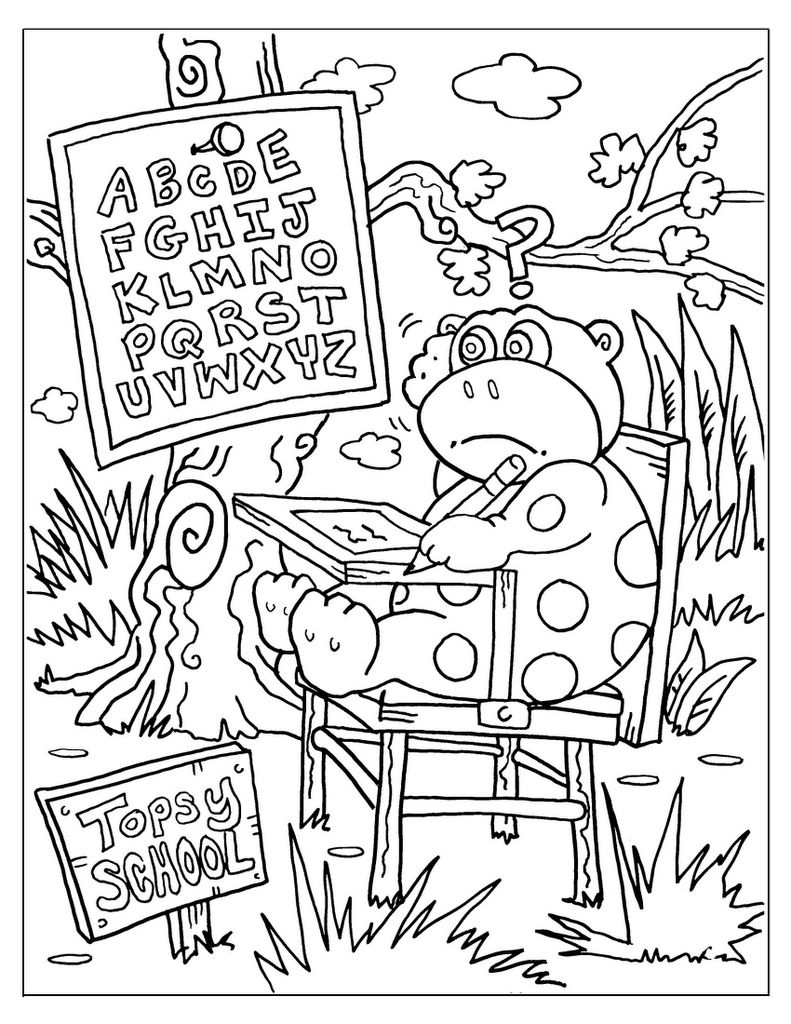 791x1024 First Day Of School Coloring Page With First Day Of School