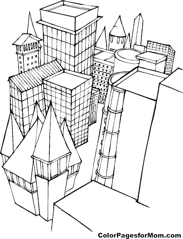 640x833 School Building Coloring Pages Top Rated Building Coloring Pages
