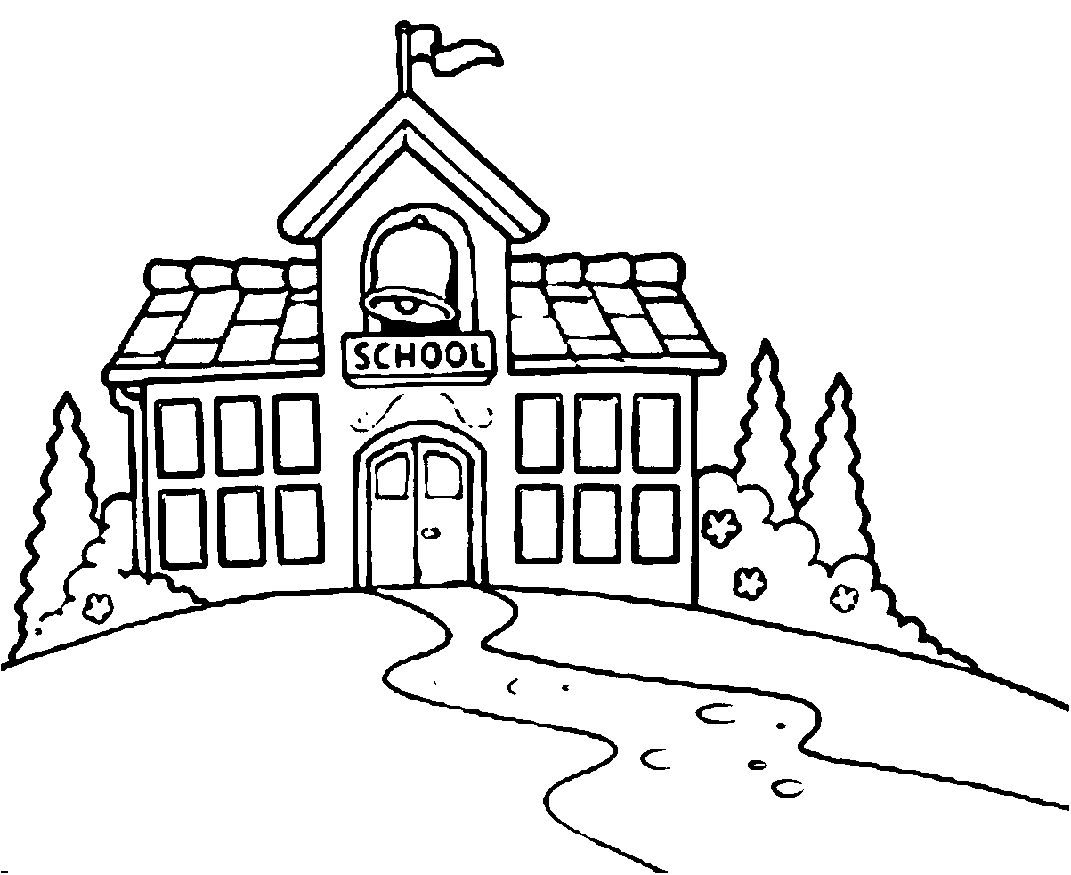 1203x983 School Coloring Pages Lovely Coloring Page A School Building