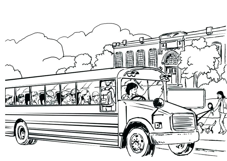 875x620 Coloring Pages School Bus Free Printable School Bus Coloring Pages