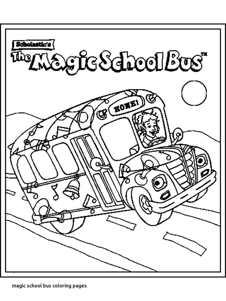 750x1000 Free Magic School Bus Coloring Pages Page