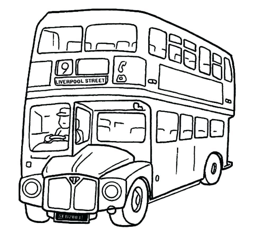 960x916 School Bus Coloring Pages Drawing For Kids Learn Colors Youtube