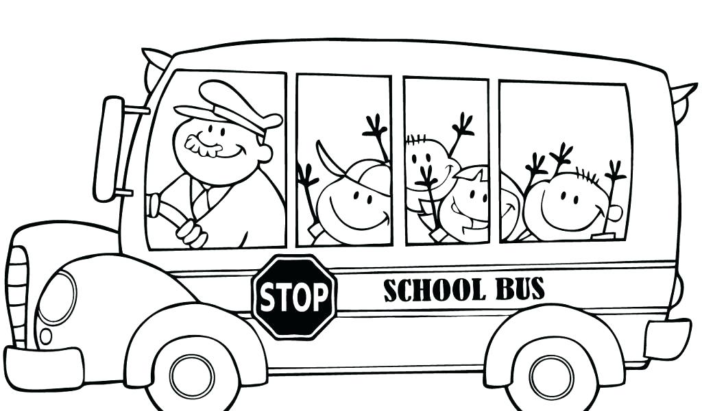 1024x600 Bus Coloring Pages Bus Coloring Page School Bus Coloring Pages