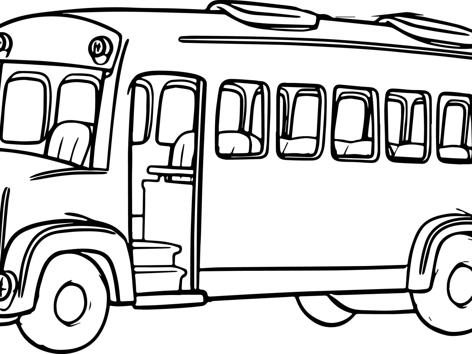 1600x1200 School Bus Coloring Pages Colors For Kids With Vehicles Free