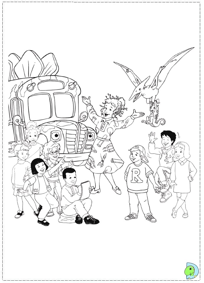 691x960 Magic School Bus Coloring Pages