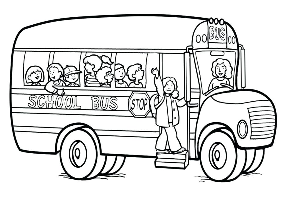 940x654 Pictures Of School Buses To Print School Bus Coloring Pages Free