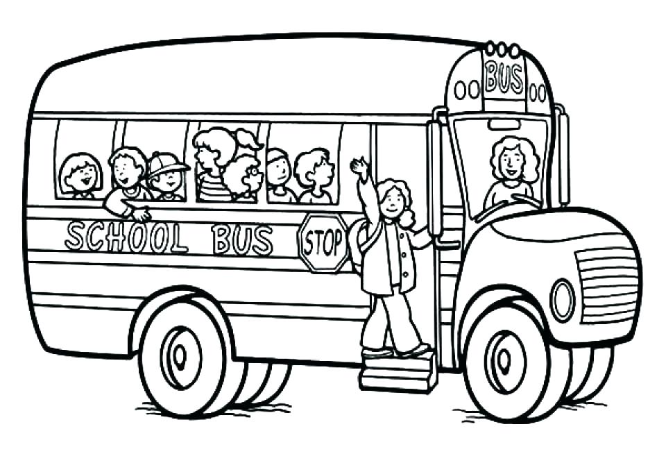 960x667 School Bus Coloring Page Printable Monster In A In A School Bus