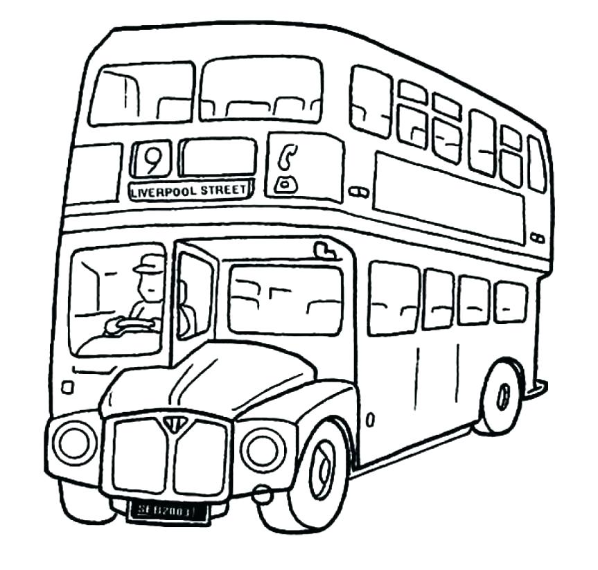 863x823 Bus Coloring Pages School Bus Coloring Pages Public Page